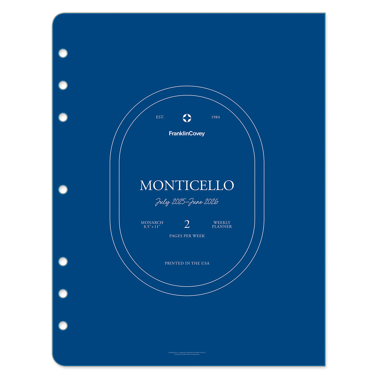 FranklinCovey コンパクト　スケジュール帳 Monticello Weekly Ring-bound Planner - Franklin Planner