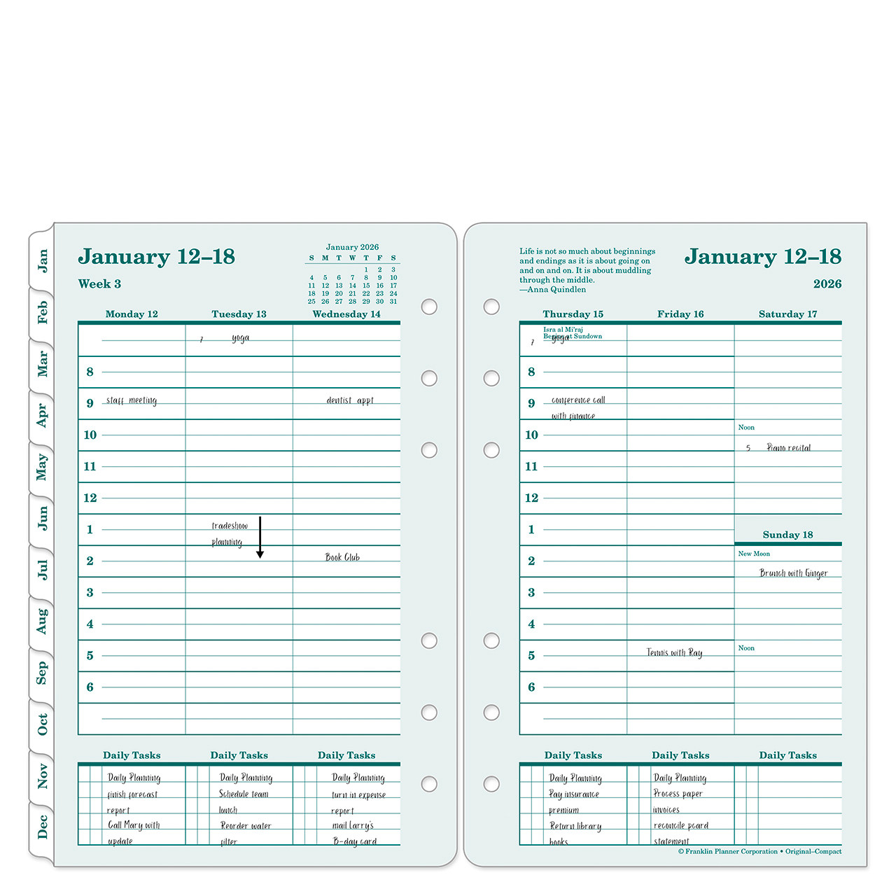 Original Weekly Ring-bound Planner - Franklin Planner