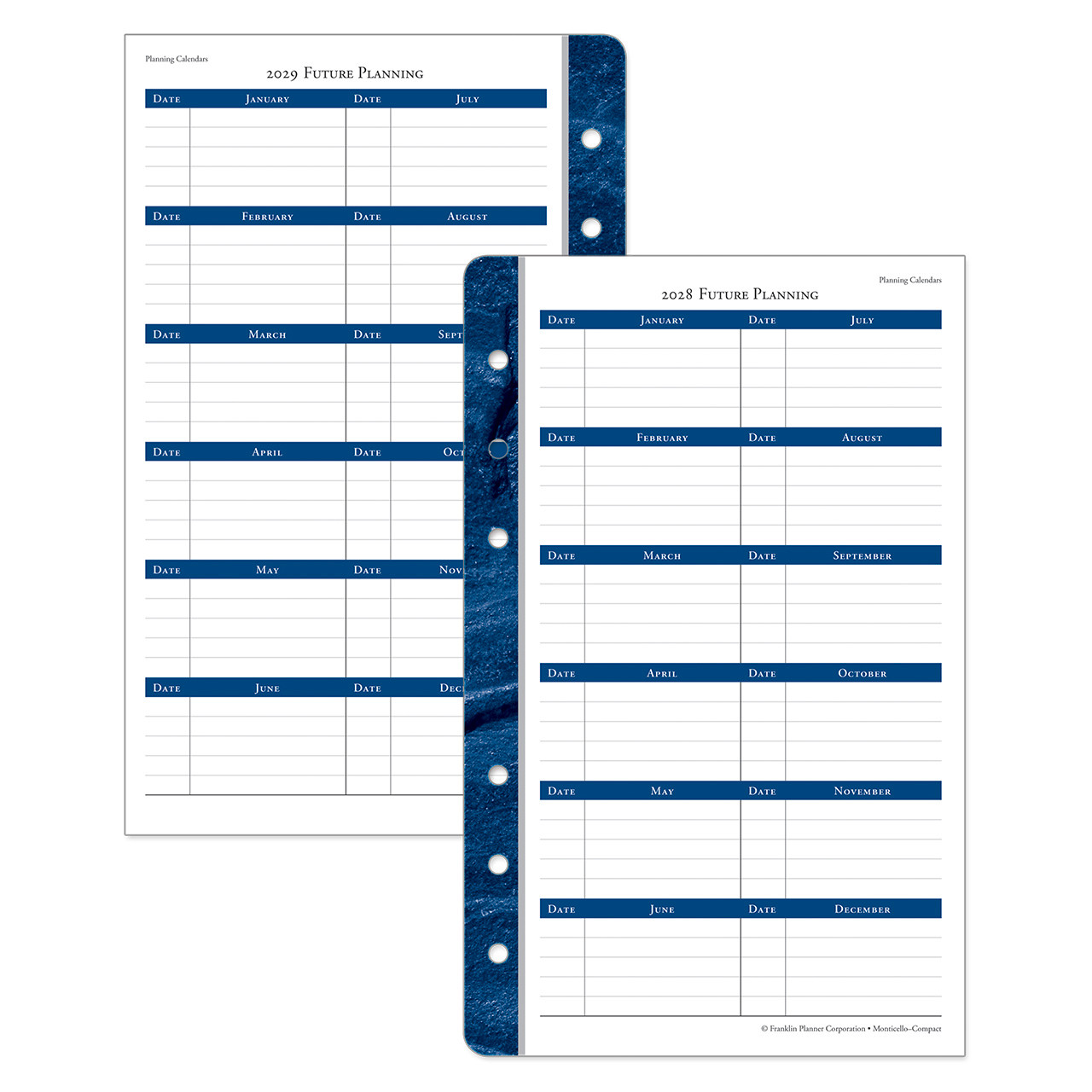 Monticello One Page Per Day Ring-bound Planner - Franklin Planner