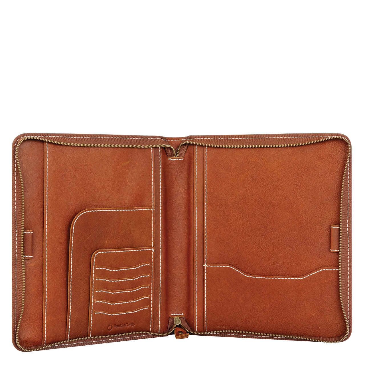 Colt Leather Zipper Wire-bound Cover - Franklin Planner