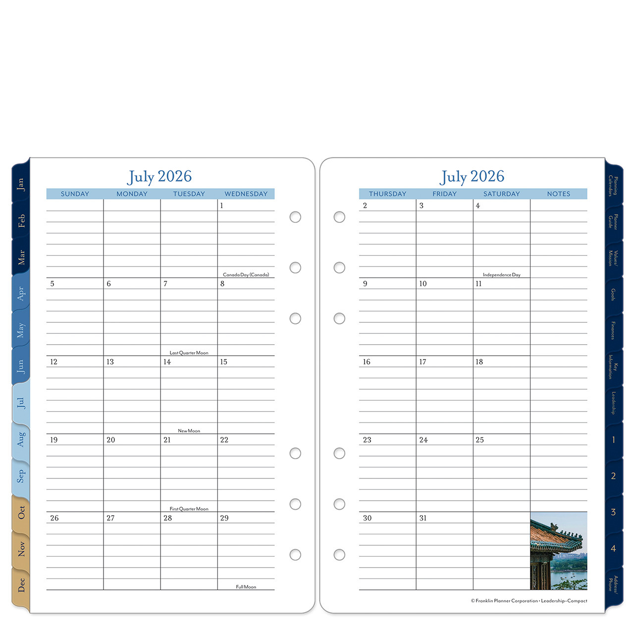 Leadership Two Page Per Day Ring-bound Planner - Franklin Planner