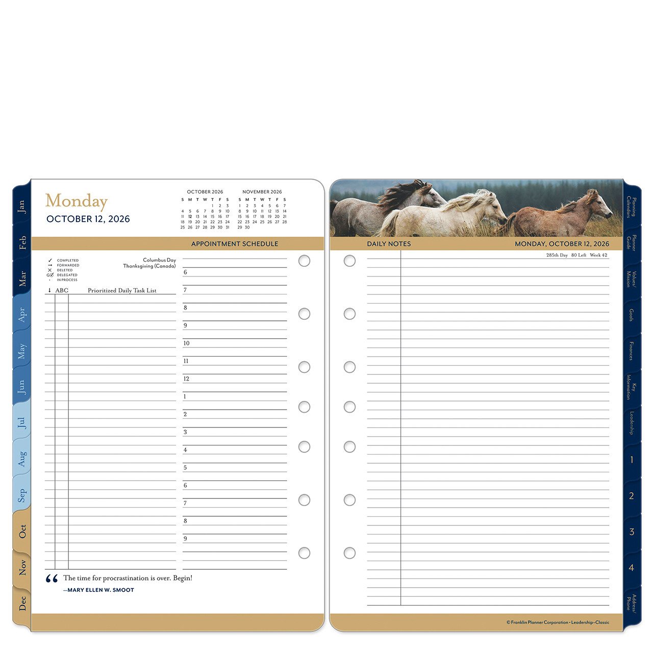 Leadership Two Page Per Day Ring-bound Planner - Franklin Planner