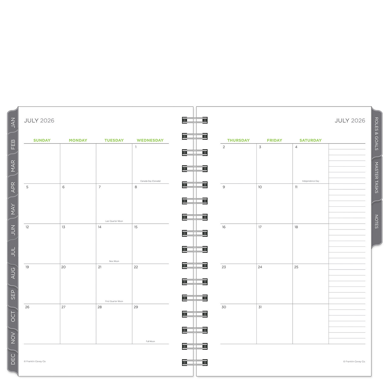 The 5 Choices Weekly Wire-bound Planner - Franklin Planner