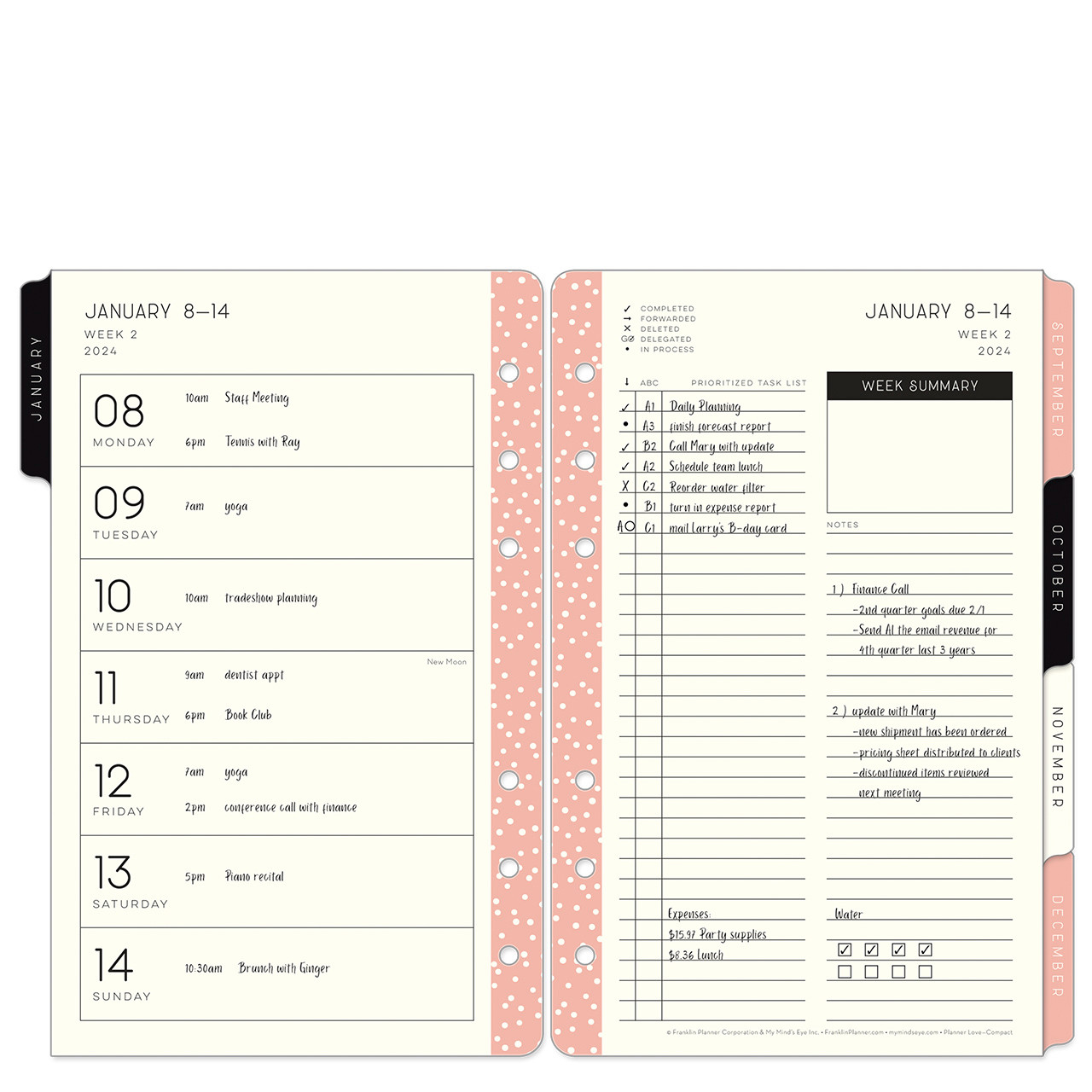 LH Planner - Printable Pdf - 2023 Weekly A5 - LH AGENDA