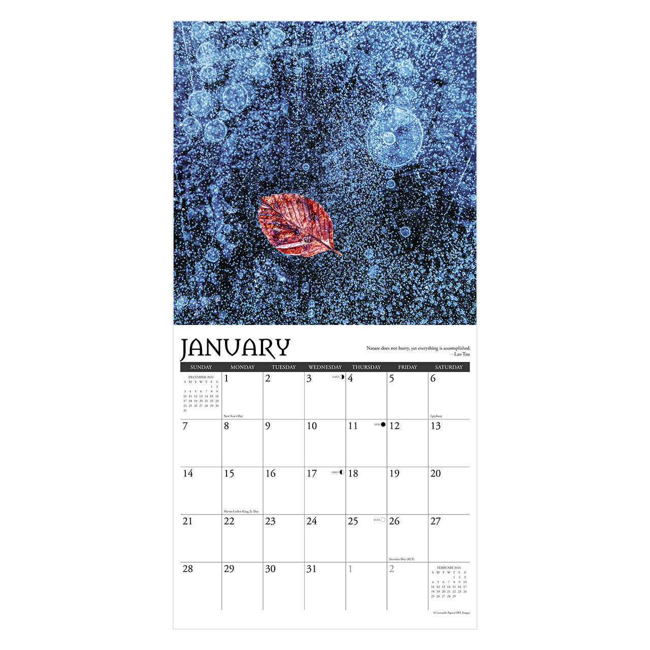 2024 Zen 12X12 Wall Calendar