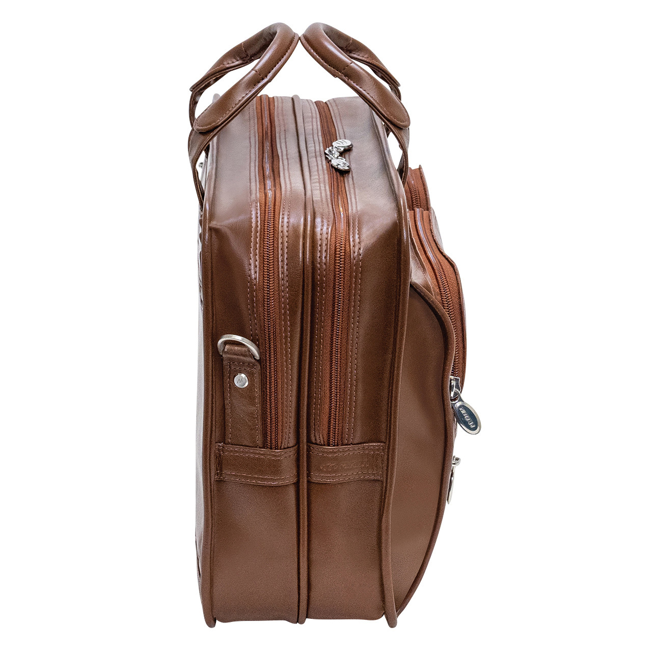 Clinton Leather Detachable Wheeled Laptop Case