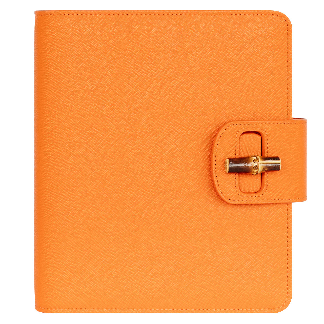 FranklinCovey オレンジ バインダー Celeste Leather Strap Binder
