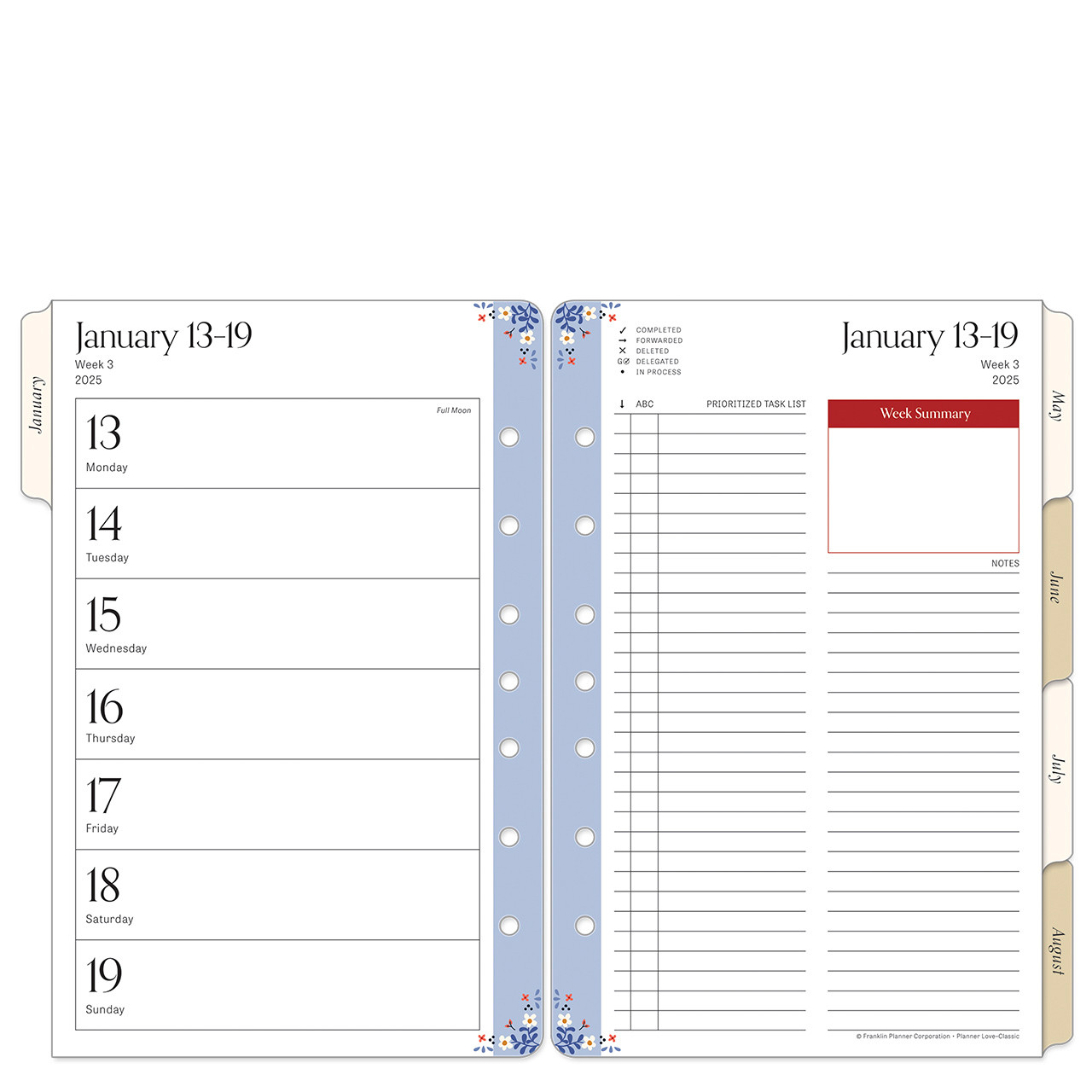 フランクリンプランナーPlanner Love Woodland Binder