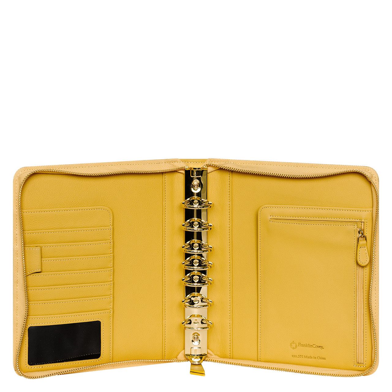 Kenzie Leather Zipper Binder