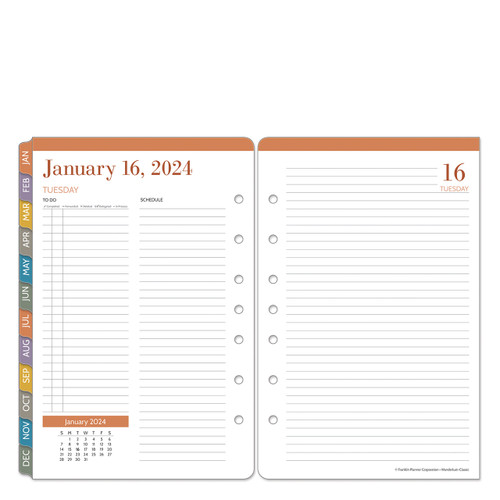 Wanderlust Two Page Per Day Ring-bound Planner