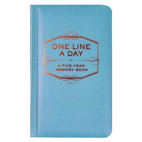 One Line a Day Memory Book Turqouise - Franklin Planner