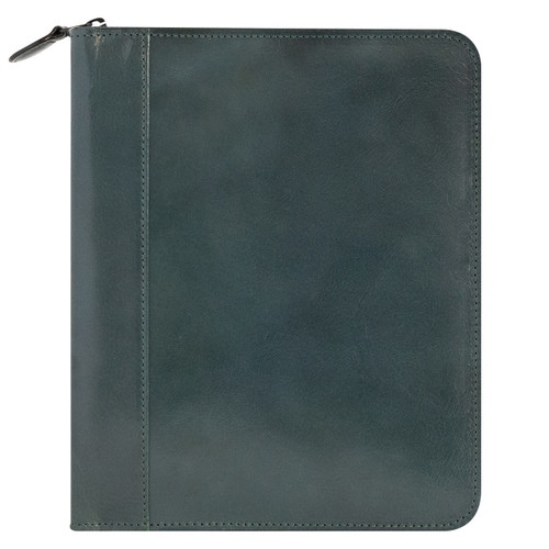 Carter Leather Zipper Binder