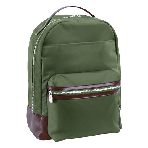 Franklin Covey Leather Backpack Burnt Orange Pockets Travel Adjustable  Straps