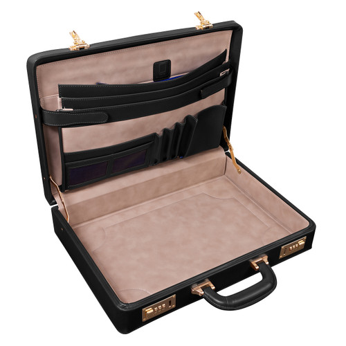 Redwood Leather Wheeled Laptop Case - Franklin Planner