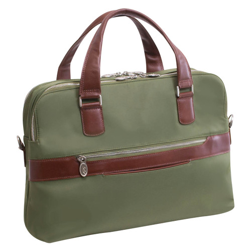 FRANKLIN COVEY Brown Leather Tote Bag Briefcase Organizer Shoulder