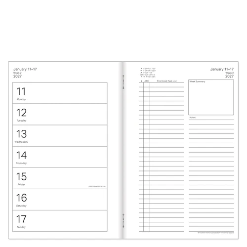 Travelers Weekly Planner