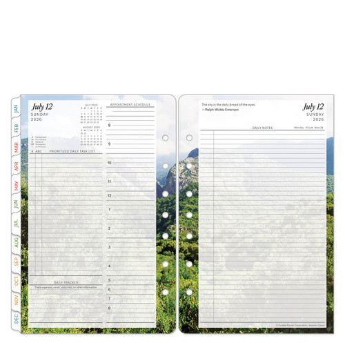 Seasons Two Page Per Day Ring-bound Planner