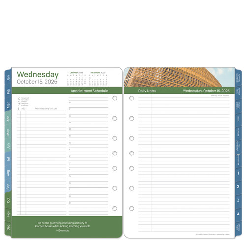 Leadership Two Page Per Day Ring-bound Planner