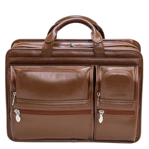 Franklin Covey, Bags, Franklin Covey Deep Espresso Brown Leather Tote  Laptop Bag