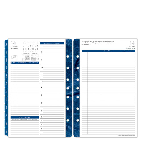 January 2025 Monticello Two Page Per Day Ring-bound Planner