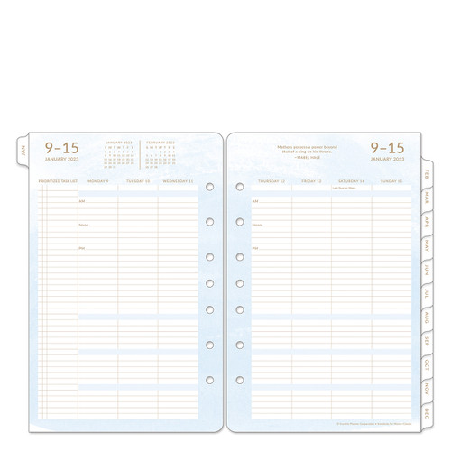 January 2023 Simplicity for Moms Weekly Ring-bound Planner