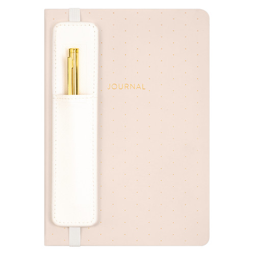 Camel Journal with Pen Holder Pink