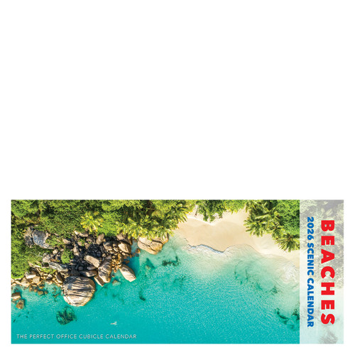 Beaches 2026 Panoramic Wall Calendar