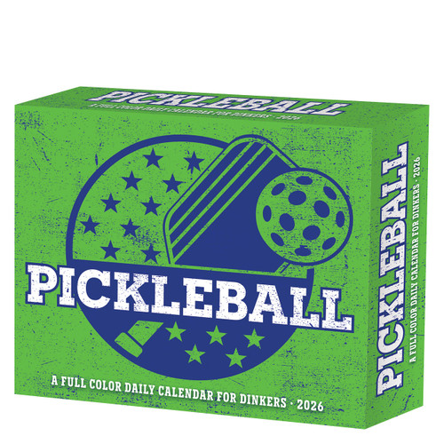 Pickleball Box 2026 Daily Desktop Calendar