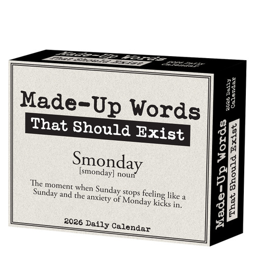 Made Up Words That Should Exist Box 2026 Daily Desktop Calendar