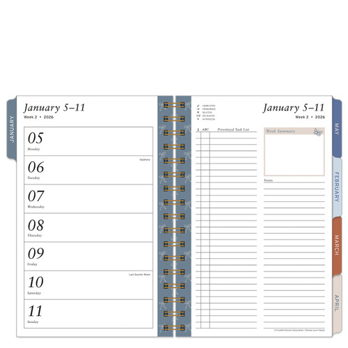 Elegant Daydream Planner Love Weekly Wire-Bound Planner