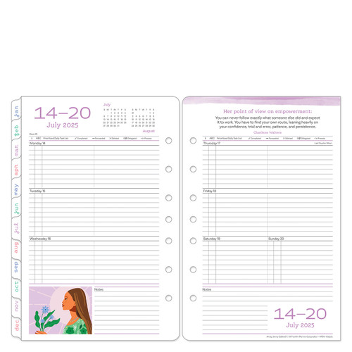 July 2025 Her Point of View Weekly Ring-bound Planner