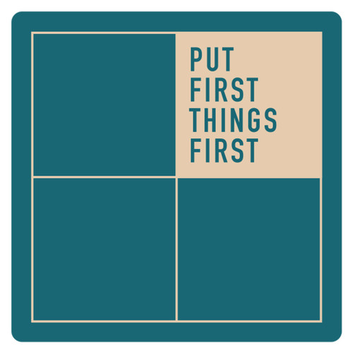 Habit 3 Die-Cut Sticker - First Things First