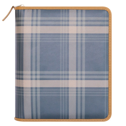 Emerson Simulated Leather Zipper Binder