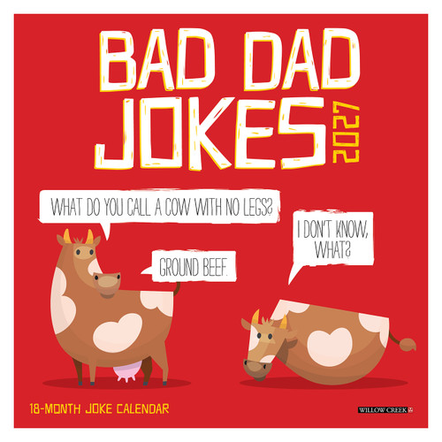 Bad Dad Jokes 2027 Mini Wall Calendar