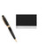 Gift Box Business Card Holder with 300 Glossy Black Ballpoint Pen