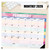 Watercolor Stripes 2026 22" x 17" Large Monthly Deskpad