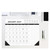 B&W w/Lines 2027 22" x 17" Large Monthly Deskpad