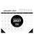 B&W w/Lines 2027 22" x 17" Large Monthly Deskpad