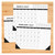 B&W w/Lines 2027 22" x 17" Large Monthly Deskpad