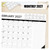 B&W w/Lines 2027 22" x 17" Large Monthly Deskpad