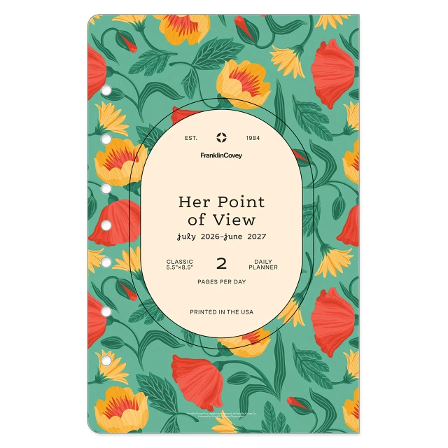 Her Point of View Two Page Per Day Ring-bound Planner