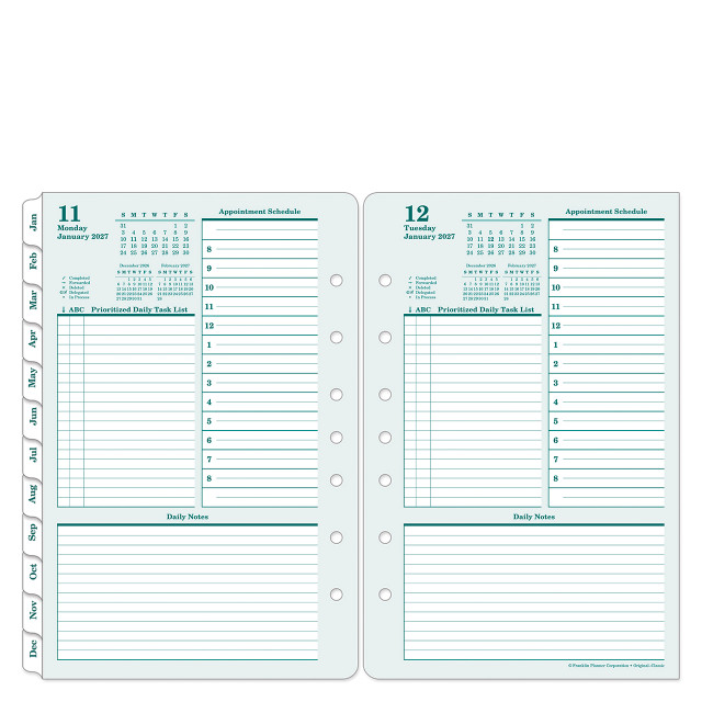 Original One Page Per Day Ring-bound Planner