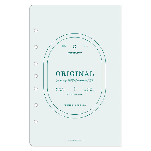 Original One Page Per Day Ring-bound Planner