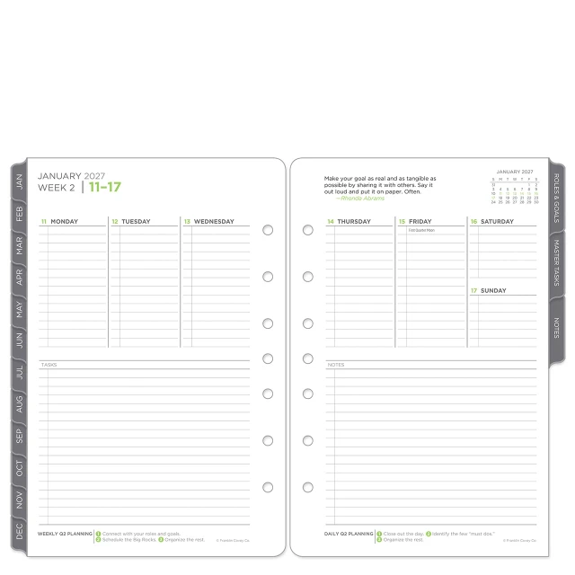 The 5 Choices Weekly Ring-bound Planner