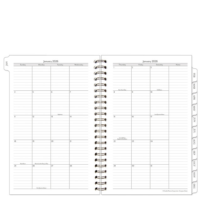 Compass Monthly Wire-bound Planner