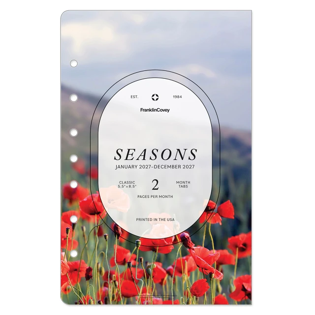 Seasons Two-Page Monthly Calendar Tabs