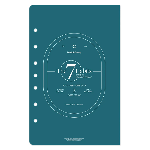 7 Habits Two Page Per Day Ring-bound Planner