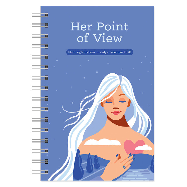 Her Point of View Six Month Wire-bound Planning Notebook