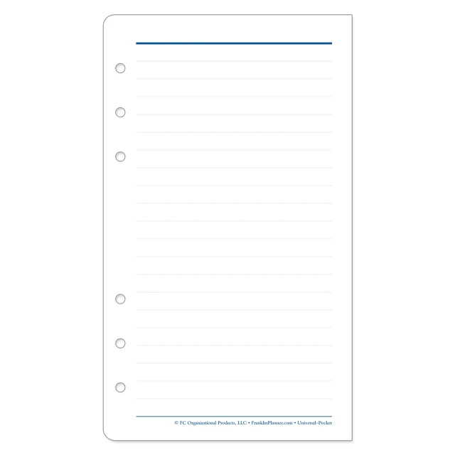 Wide Lined Pages