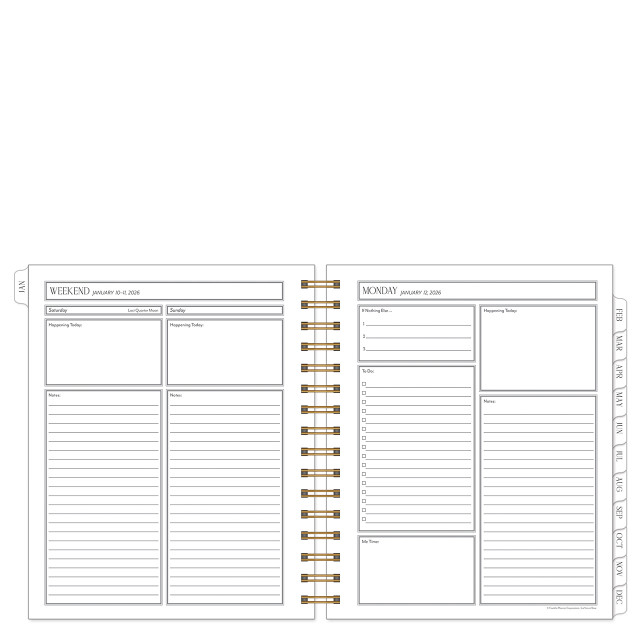 La Vie en Rose One Page Per Day Wire-bound Planner